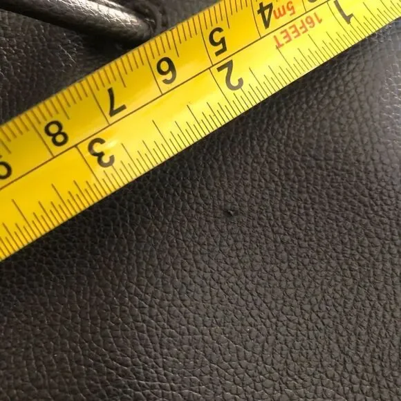 Victoria's Secret Drawstring Fringe Backpack Bag Large Black‎ Purse READ - Picture 12 of 12